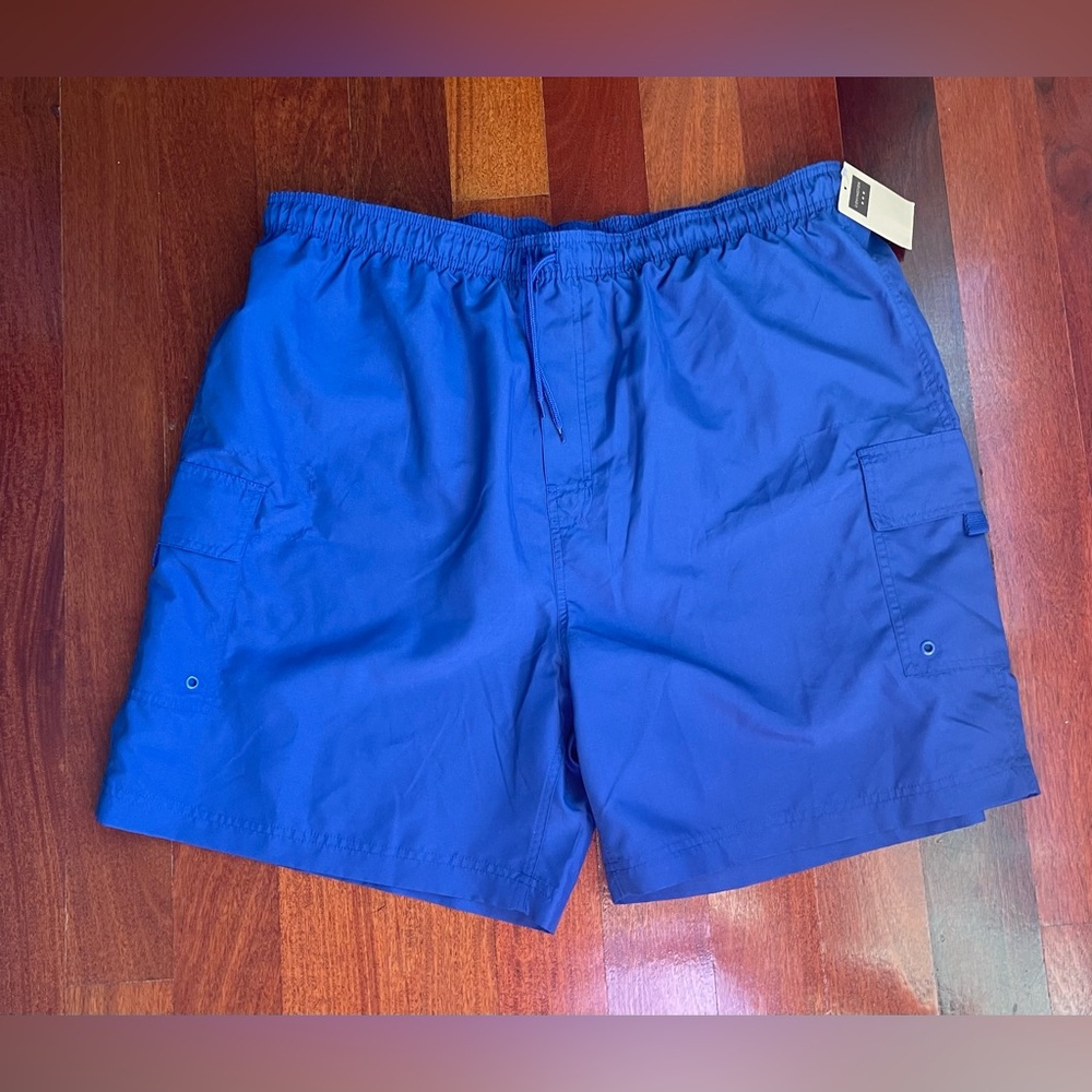 NWT New Men Swim Trunk Blue COVINGTON Swim wear
Pocket Cargo Size XL 40/42